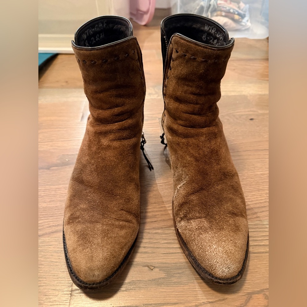 Stallion Zorro Goat suede ankle boots